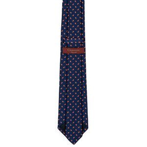 Necktie 100% Silk  Blue White Red Pattern