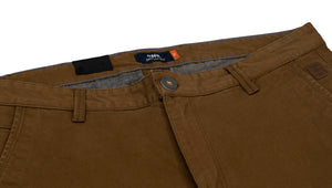 Trouser 97% Cotton 3% spandex Brown