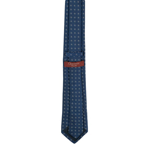 Γραβάτα 100% Silk Μπλε μοτίβο