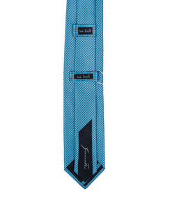 Γραβάτα 100% Silk Μπλε ηλεκτρικές κουκίδες