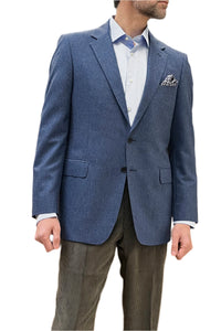 Airforce blue wool/cashmere jacket