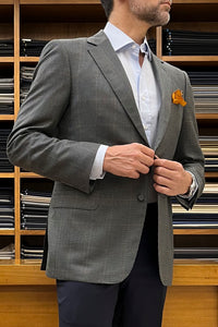 Olive green Prince of Wales jacket