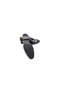Men’s Black Patent Leather Tassel Loafers