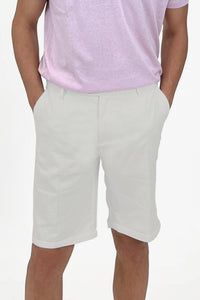 Off white linen/cotton shorts