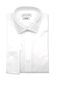 White pure cotton shirt slim