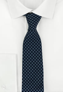 Necktie 100% Silk  Blue light Blue pattern