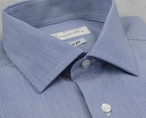 Shirt 100% cotton Blue stripes pattern
