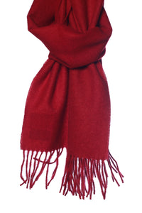 Scarf % Cashmere deep red