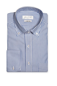 Blue striped cotton shirt